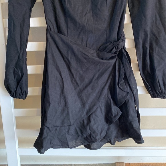 NWOT Princess Polly The VILLA Mini Black Dress Long Sleeve - Picture 7 of 14